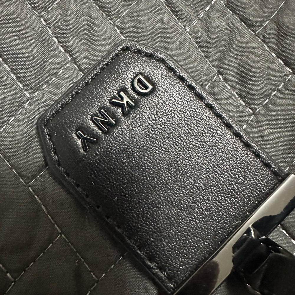 Black Drawstring Backpack With Distinct Compartme… - image 3